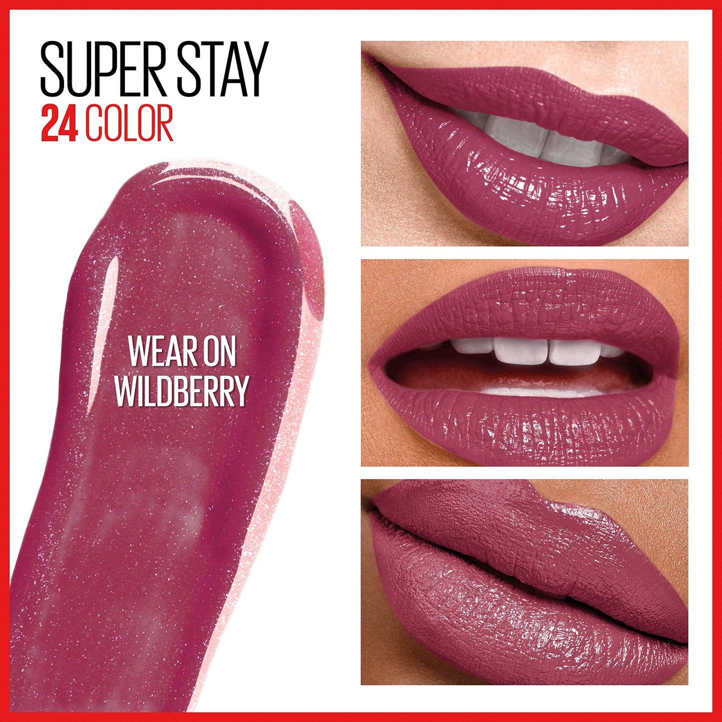 2 PACK - Maybelline Super Stay 24 HR Lip Color - 045 Wear on Wildberry