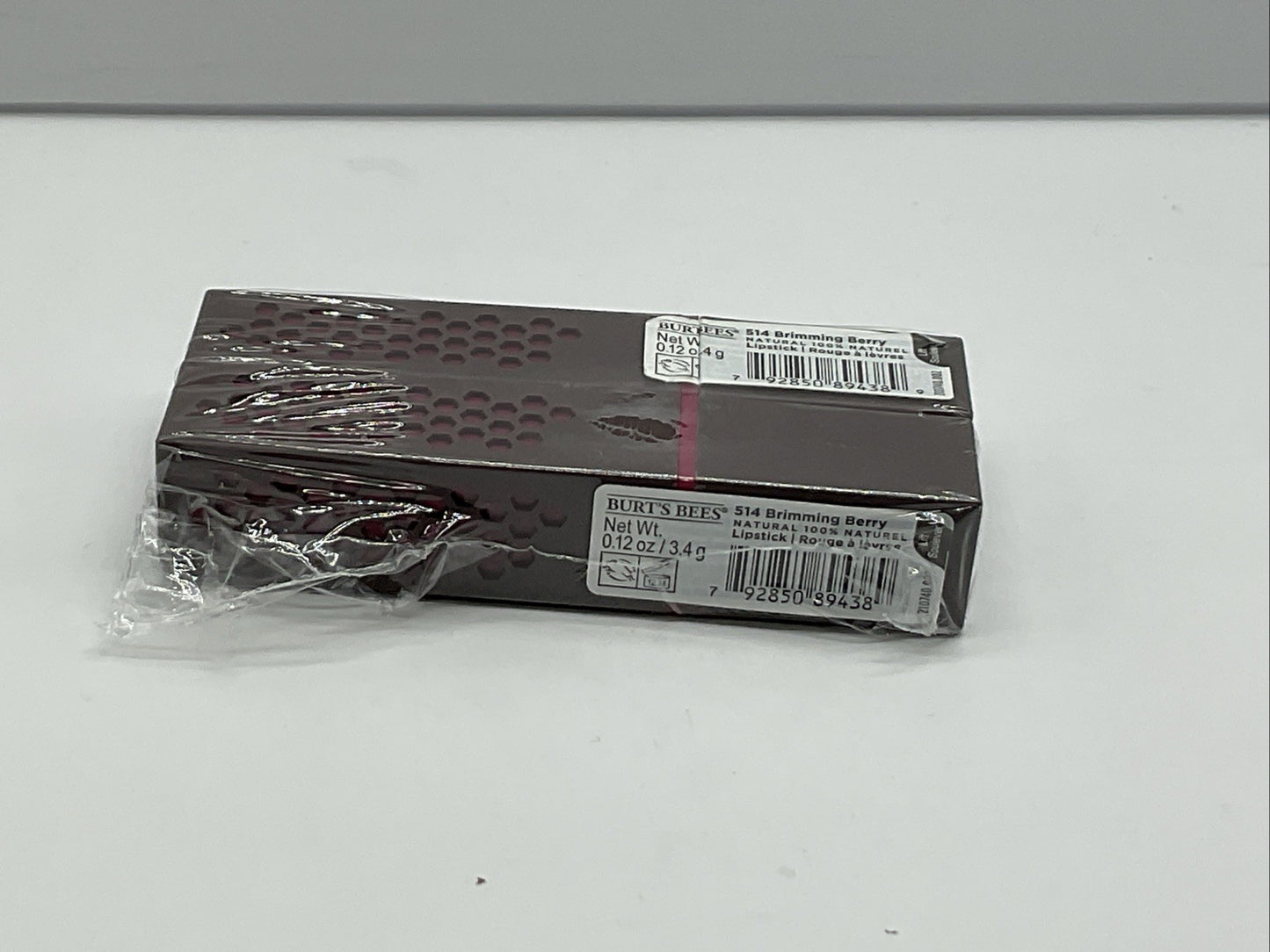 2 PACK - Burt's Bees 100% Natural Lipstick Shade - 514 Brimming Berry