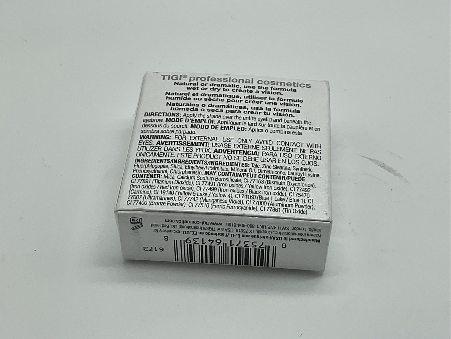 TIGI Cosmetics High Density Single Eyeshadow 0.13 Oz - Chocolate Kiss