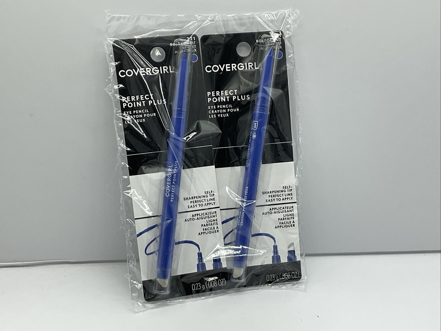 Covergirl Perfect Point Plus Eye Pencil Eyeliner - 221 Bold Cobalt - Lot of 2