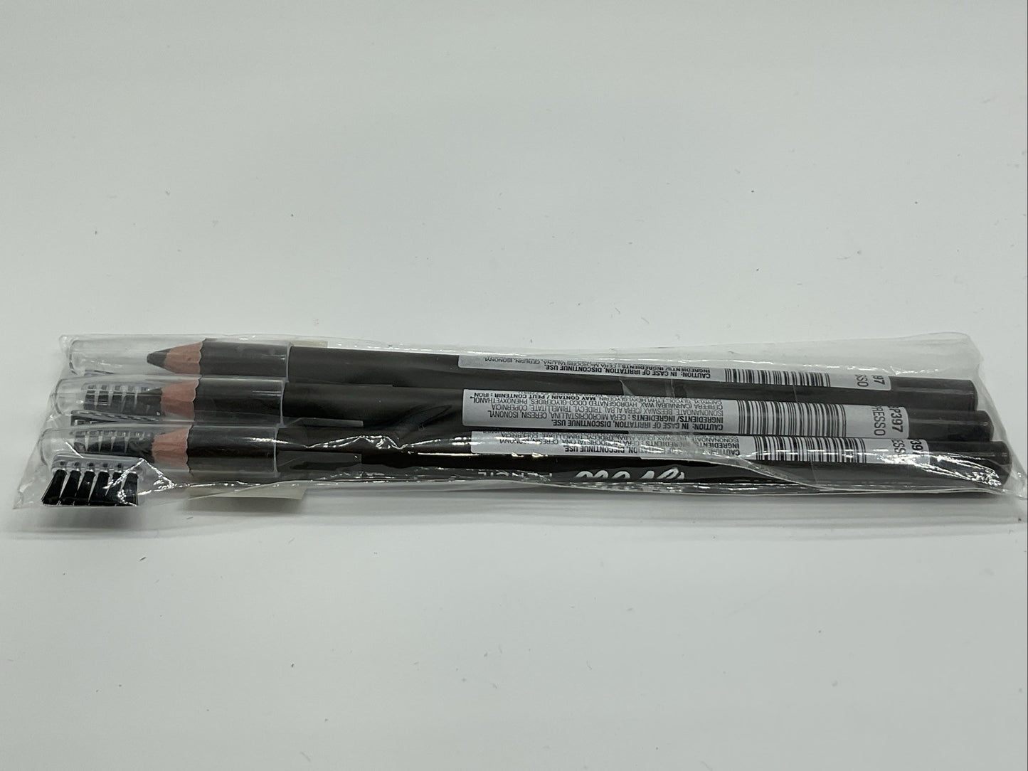 3 PACK - L.A. COLORS On Point Brow Pencil with Cap 0.06oz - CBP397 Espresso