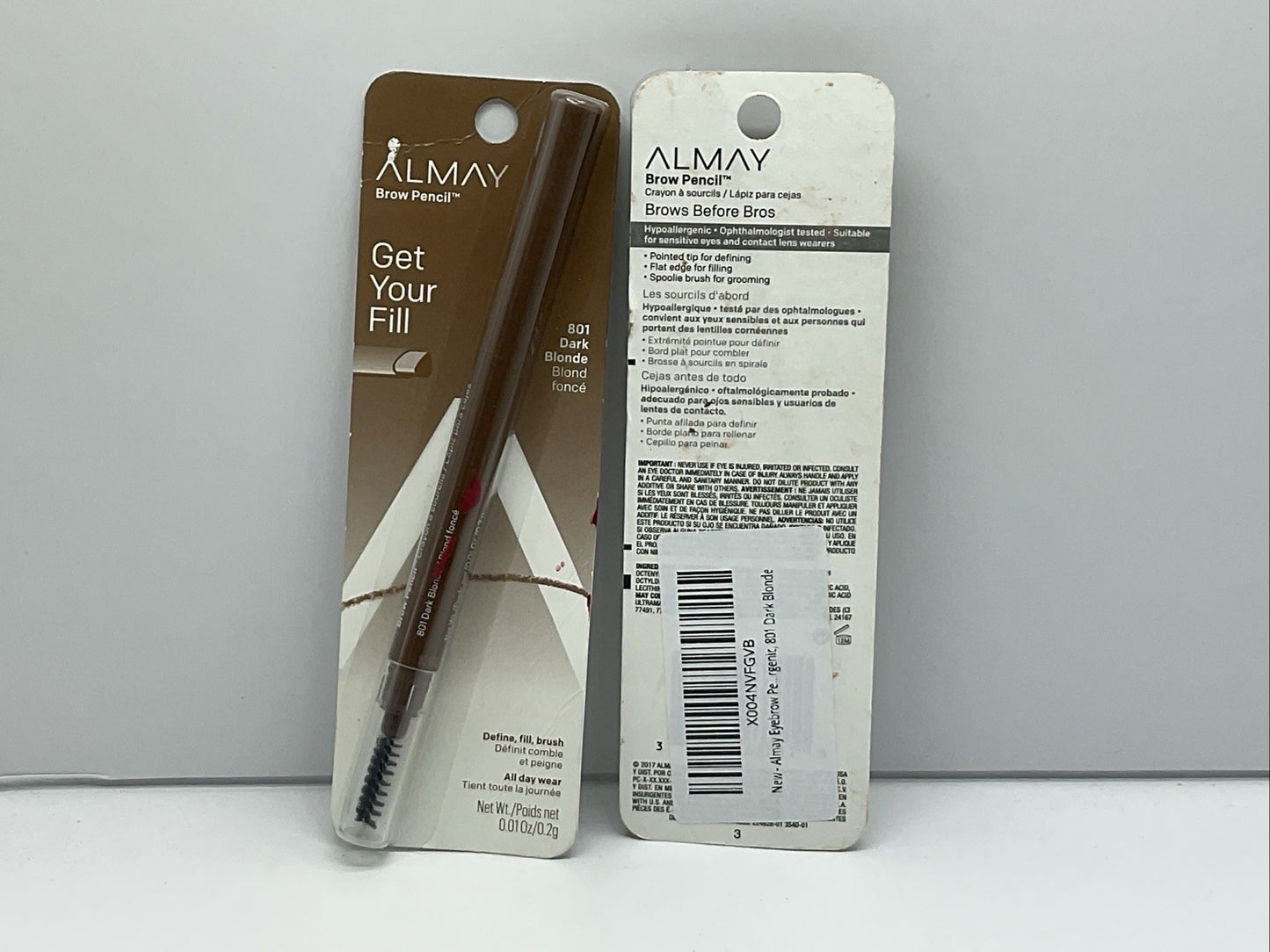 Almay Get Your Fill Brow Pencil - 801 Dark Blonde - Set Of 2