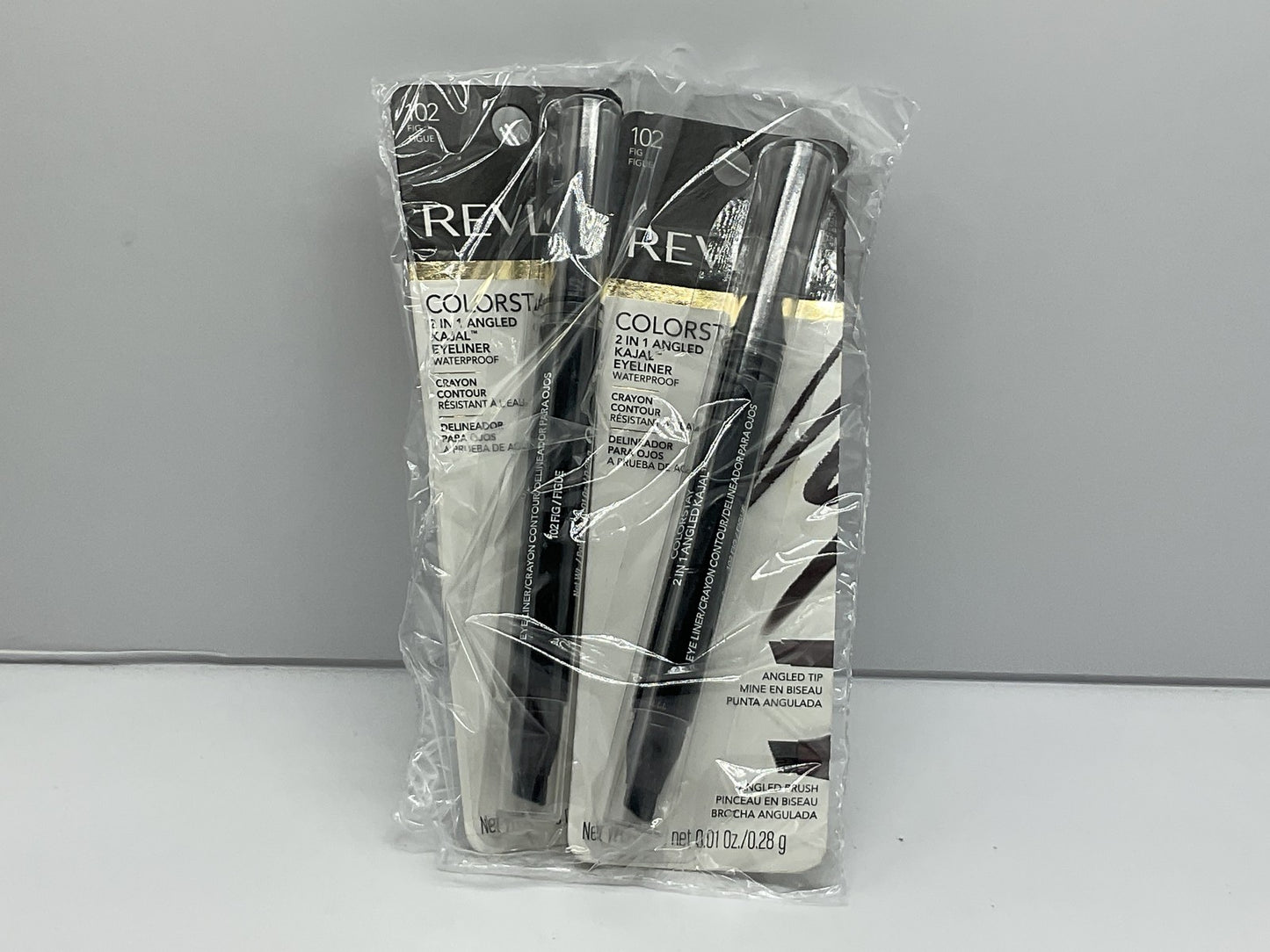 2 PACK - Revlon Colorstay 2 In 1 Angled Kajal Eyeliner 102 Fig