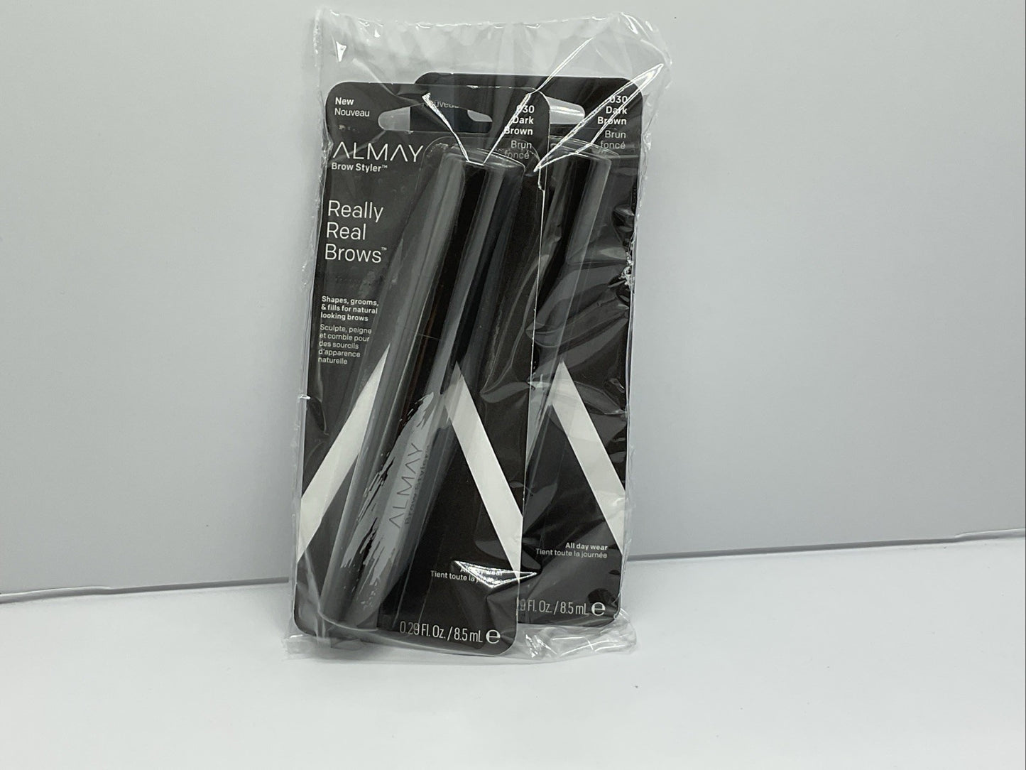 Almay Really Real Brows Brow Styler - 030 Dark Brown - Set Of 2