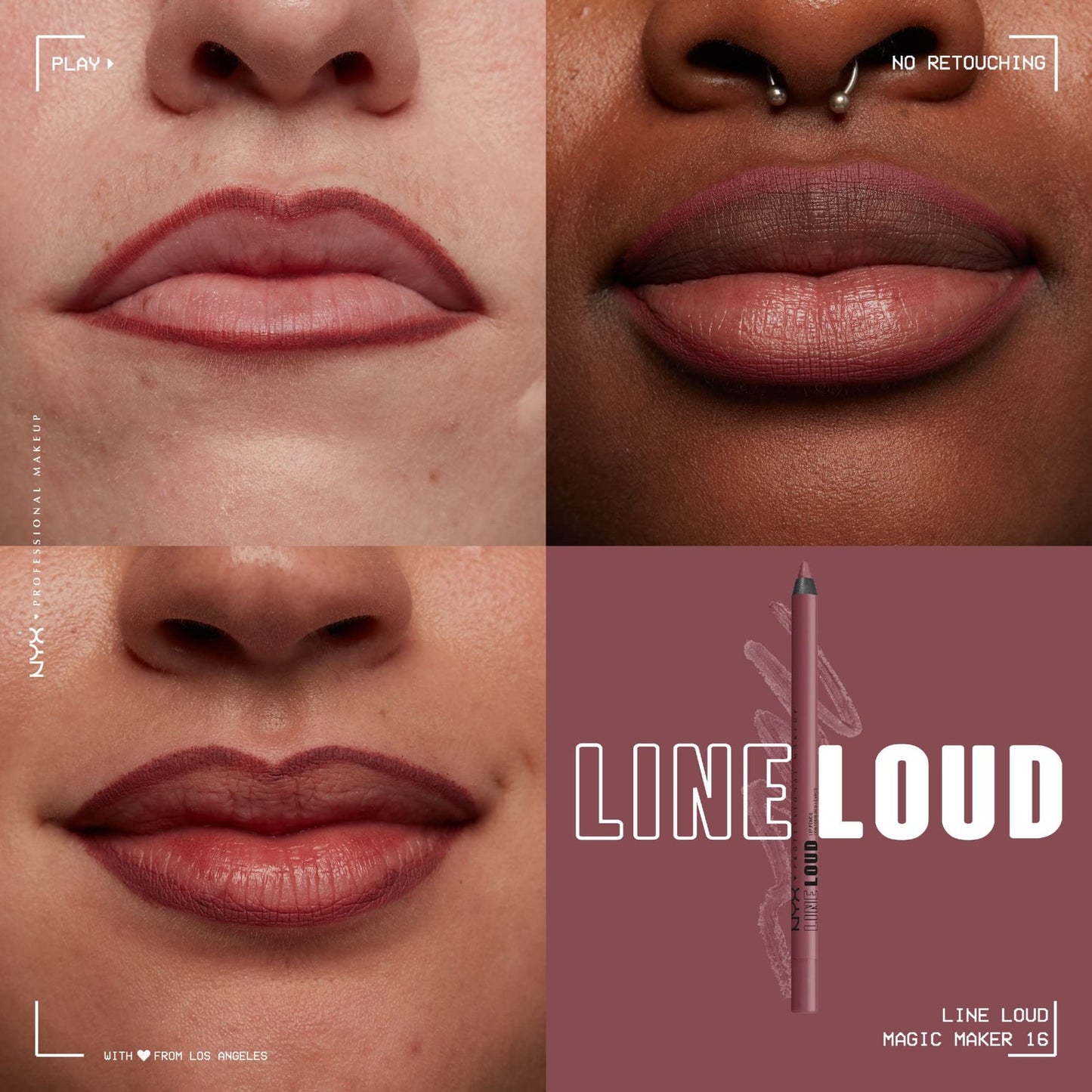NYX Pro Makeup Line Loud Lip Liner Pigmented - MAGIC MAKER