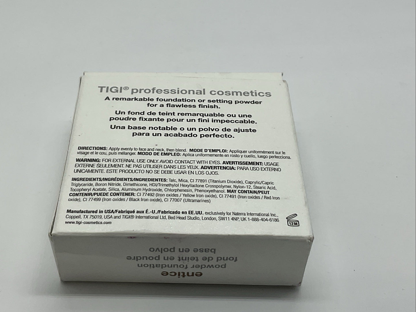 TIGI Powder Foundation 0.37 Oz - Entice