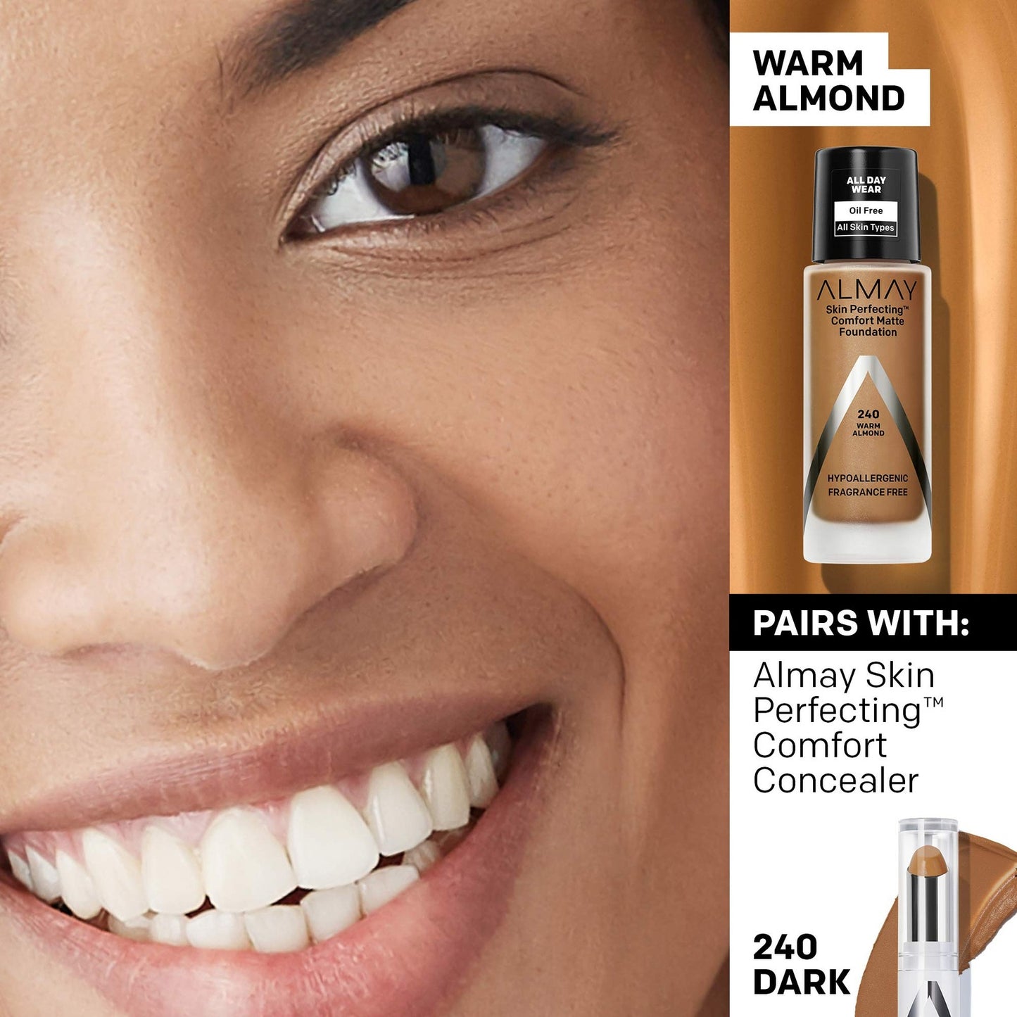 Almay Comfort Matte Foundation (#240 Warm Almond)