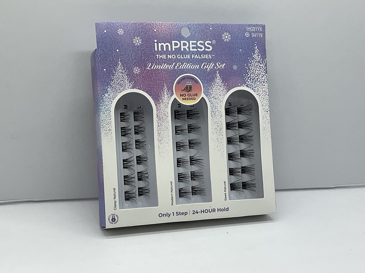 imPRESS Self-Adhesive Eyelash Gift Set, 36 Clusters - Natural