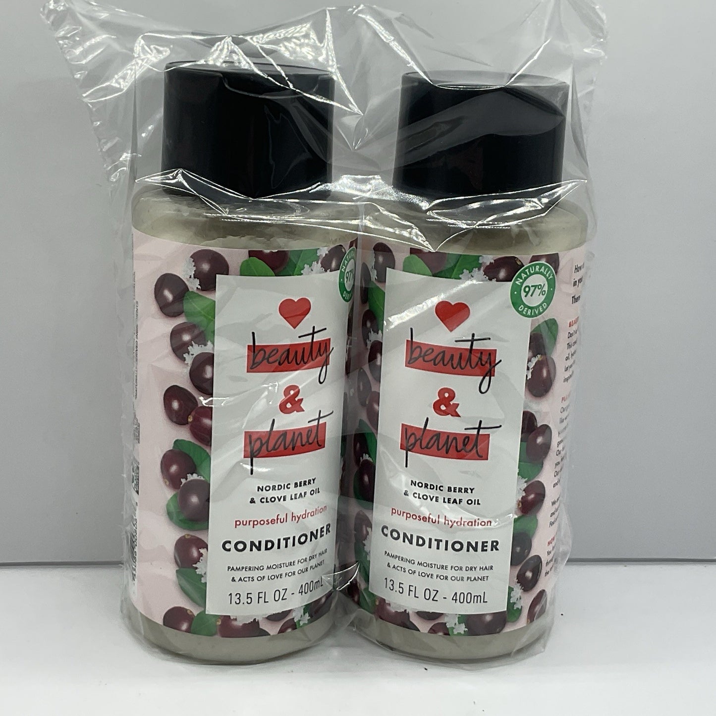 2 Pack Love Beauty & Planet Conditioner - Nordic Berry & Clove Leaf Oil