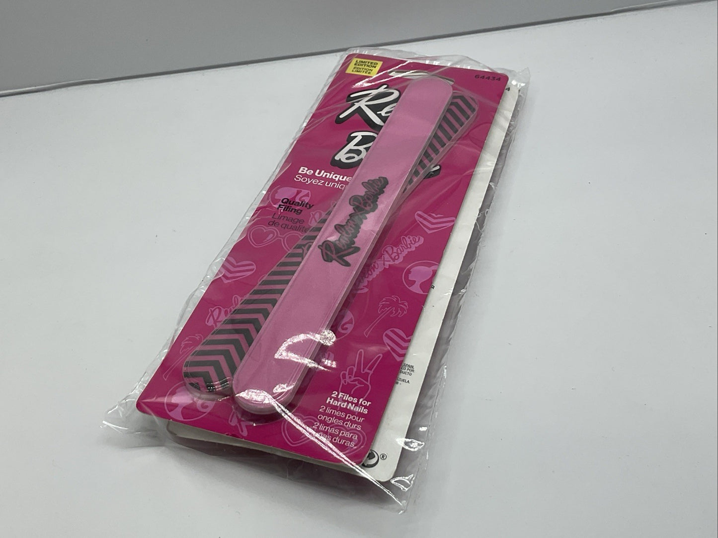Revlon x Barbie Nail File for Hard Nails - Quality Filing - Set Of 2