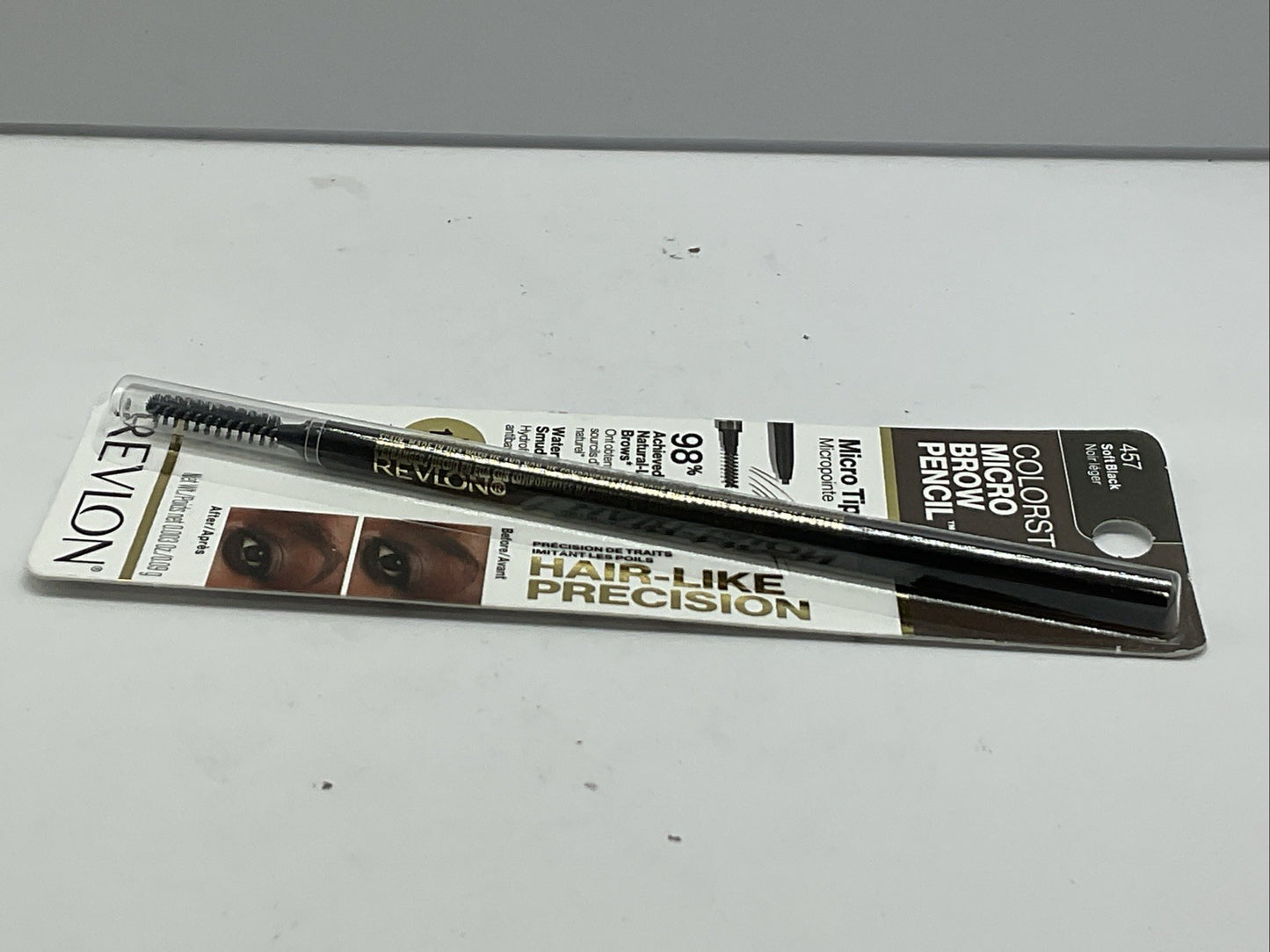 Revlon Colorstay Micro Eyebrow Pencil Micro Tip Waterproof - 457 Soft Black