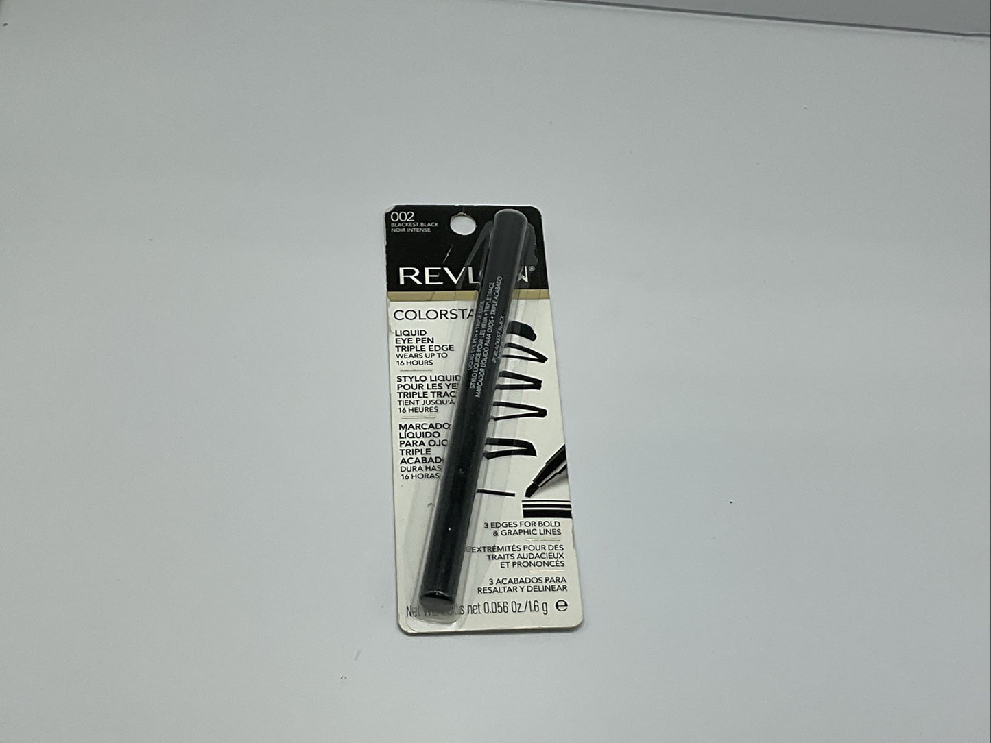 Revlon Colorstay Dramatic Wear Liquid Eye Pen - 002 Blackest Black - Single