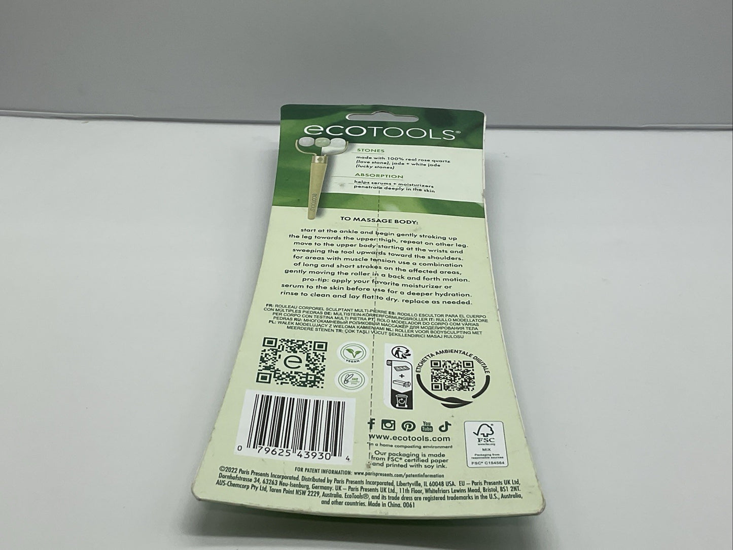 EcoTools Multi Stone Massage Roller, Depuff & Sculpt, Face & Body Tool
