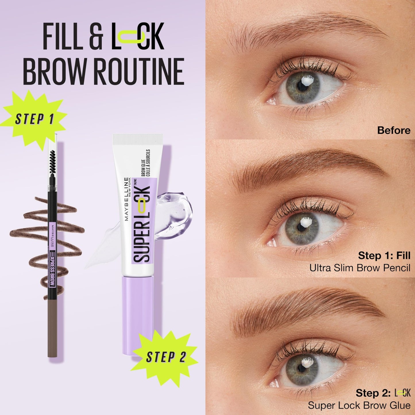 Maybelline Brow Ultra Slim Pencil - 260 Deep Brown