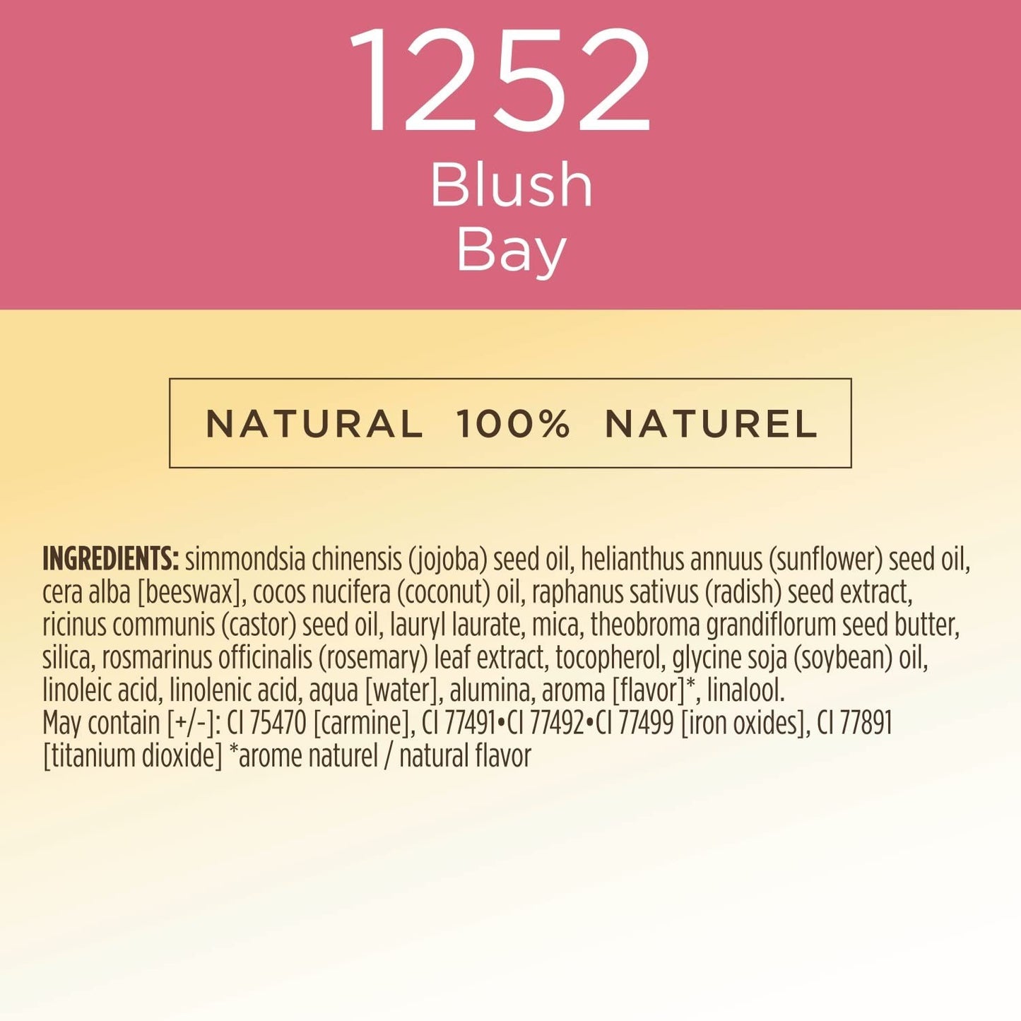 Burt's Bees All Aglow Lip & Cheek Stick 1252 Blush Bay 0.32 oz