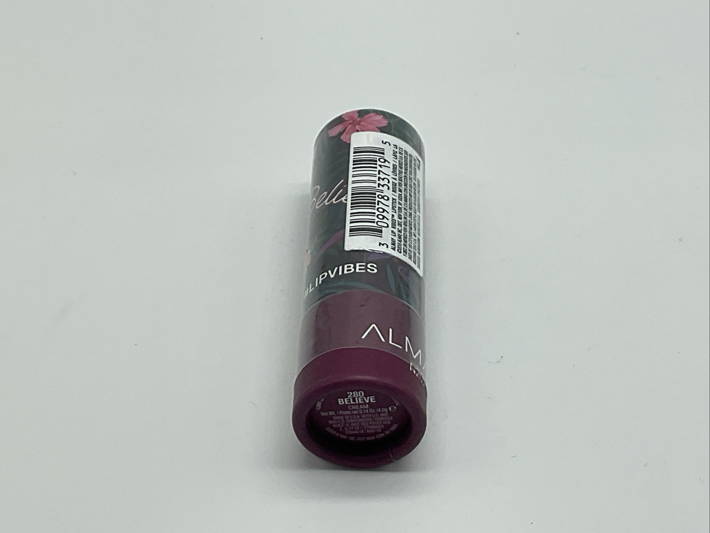 Almay Lip Vibes Lipstick with Vitamin E Oil & Shea Butter 0.14 Oz - 280 Believe