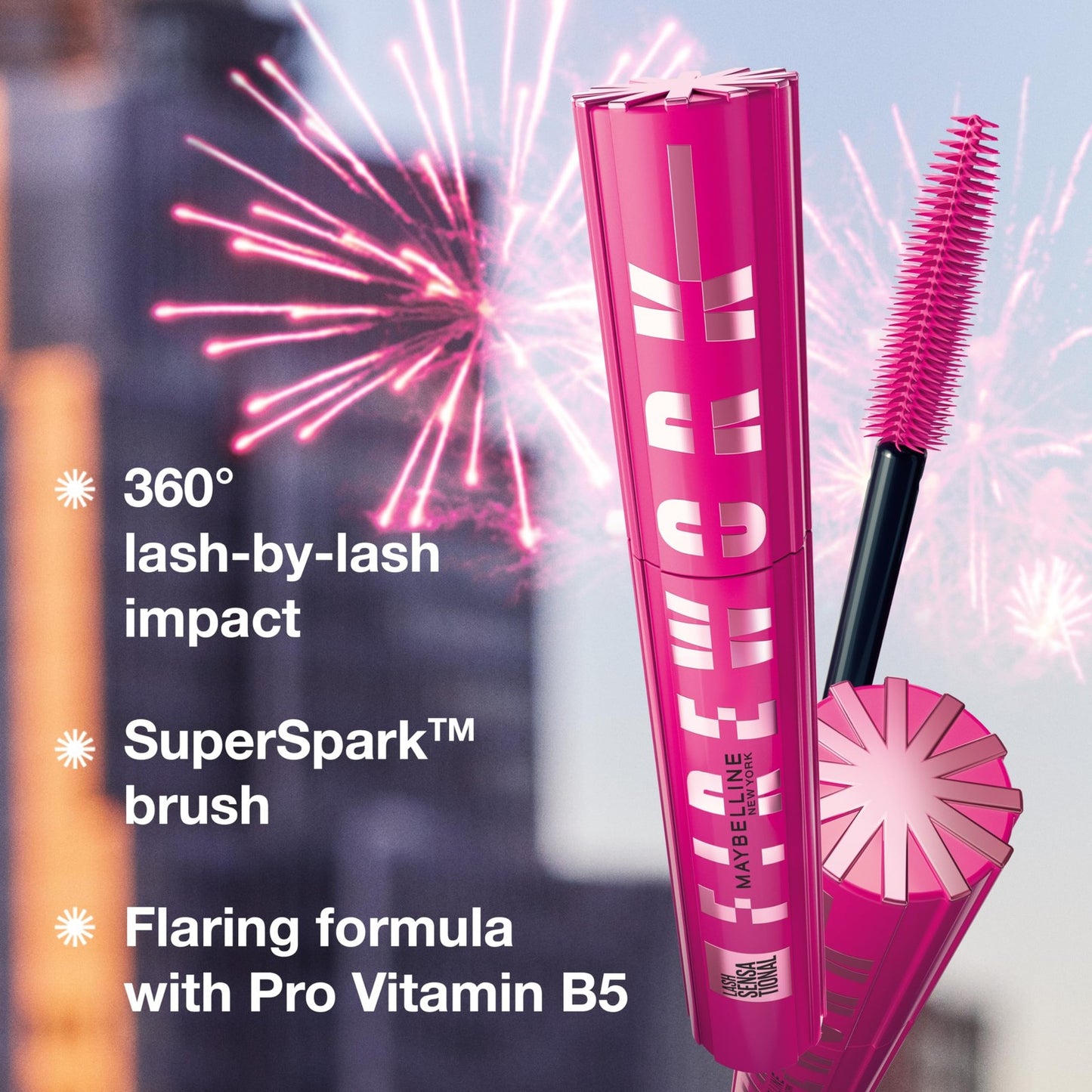 Maybelline LashSensational Firework Washable Mascara - Brownish Black - 803