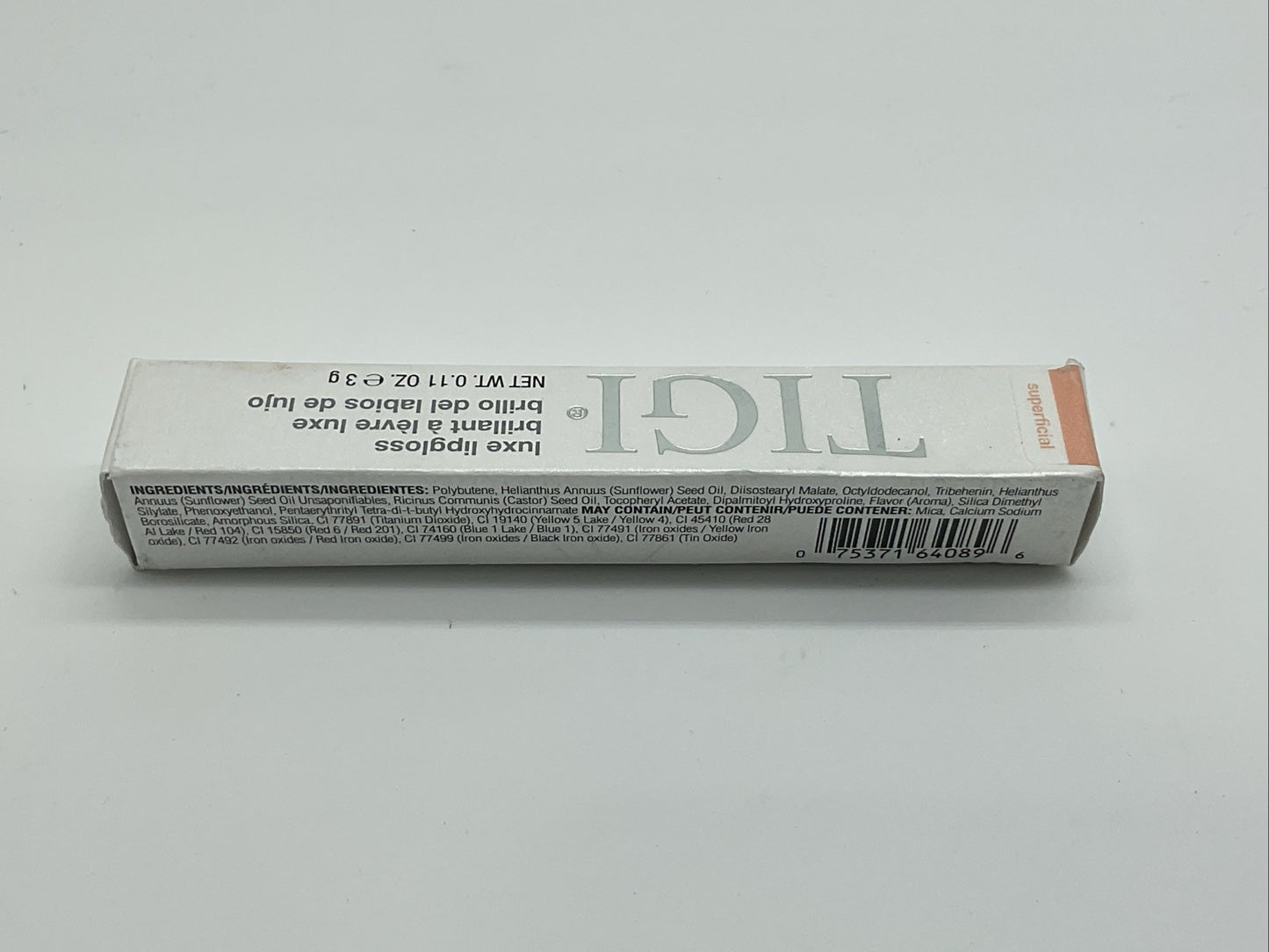 TIGI Cosmetics Luxe Lip-Gloss 0.11 Oz - Superficial