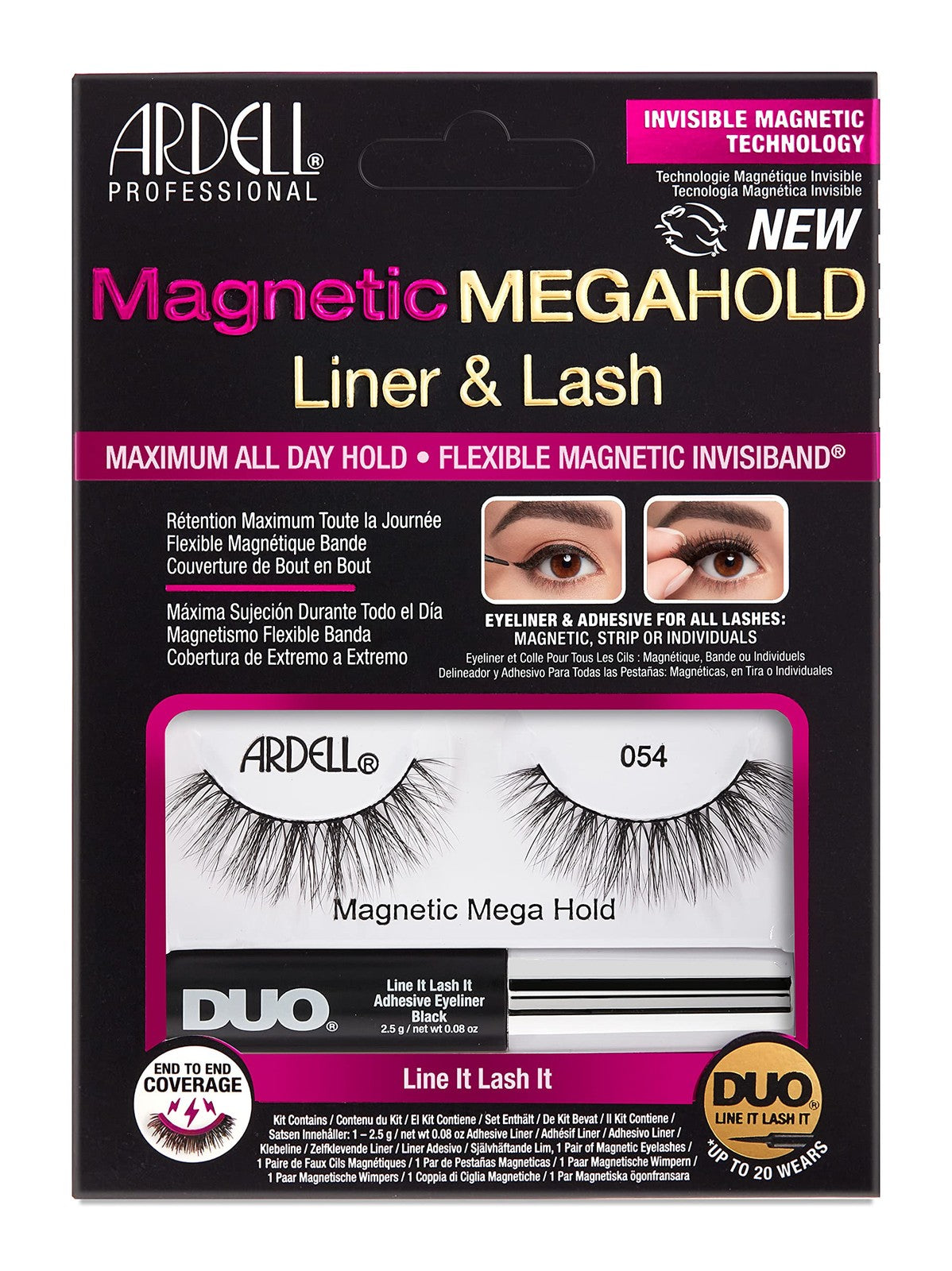 2 PACK - Ardell Magnetic Liquid Liner & Lash Kit - 054 Megahold