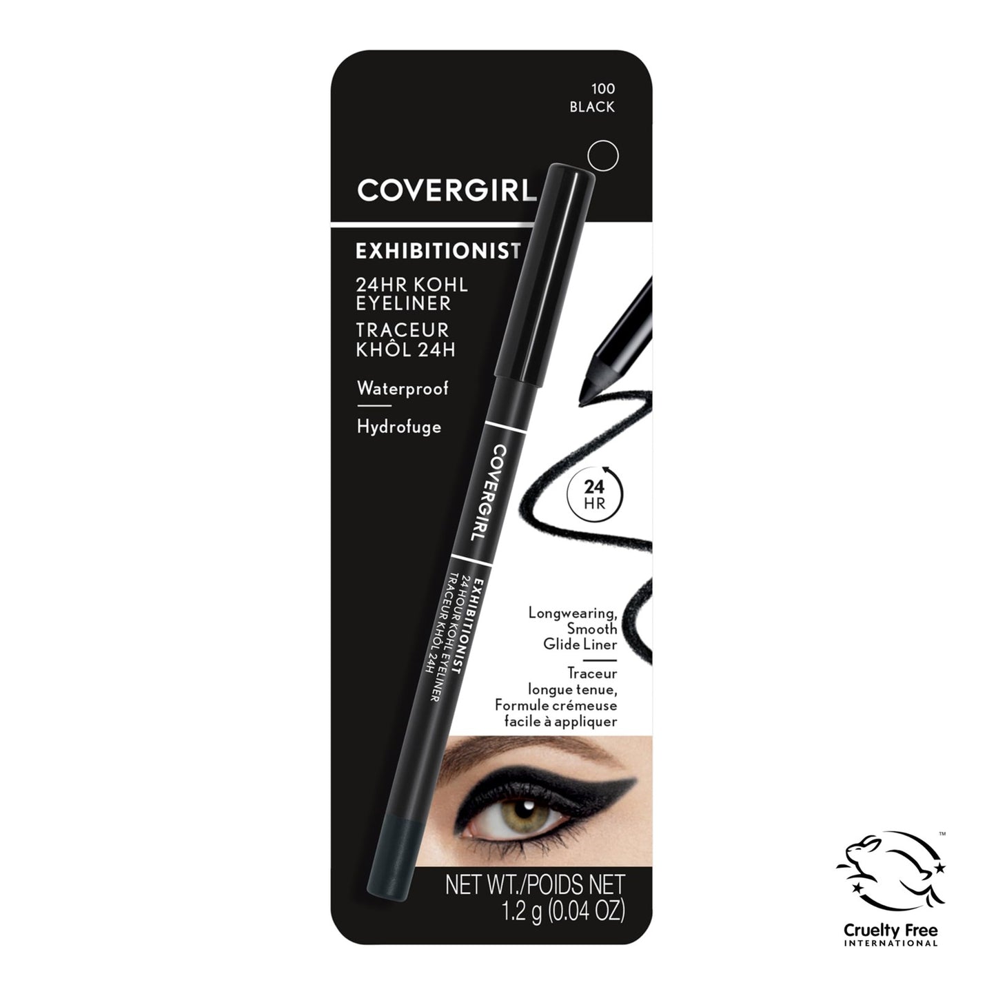 Covergirl Exhibitionist 24-Hour Kohl Eyeliner - 100 Black