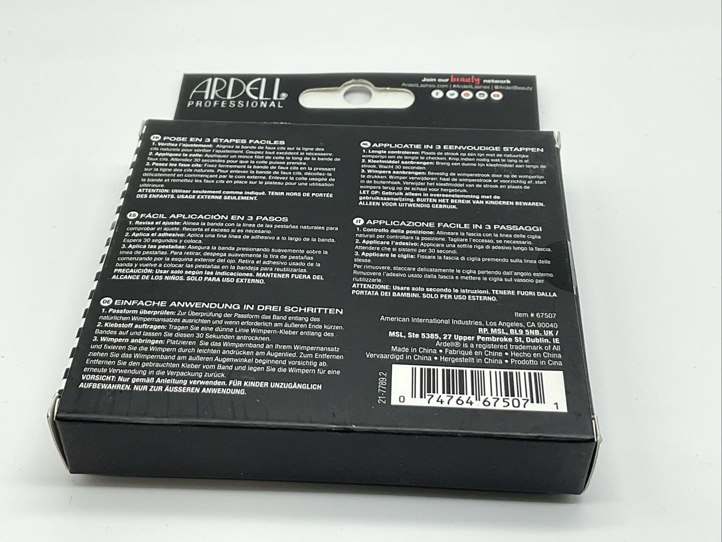 Ardell Professional Faux Mink Eyelash w/ 4 Pairs - 817 Black