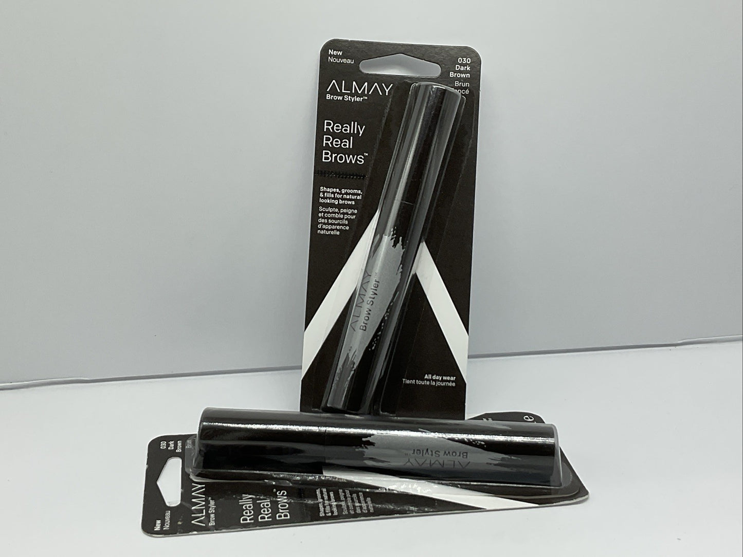 Almay Really Real Brows Brow Styler - 030 Dark Brown - Set Of 2