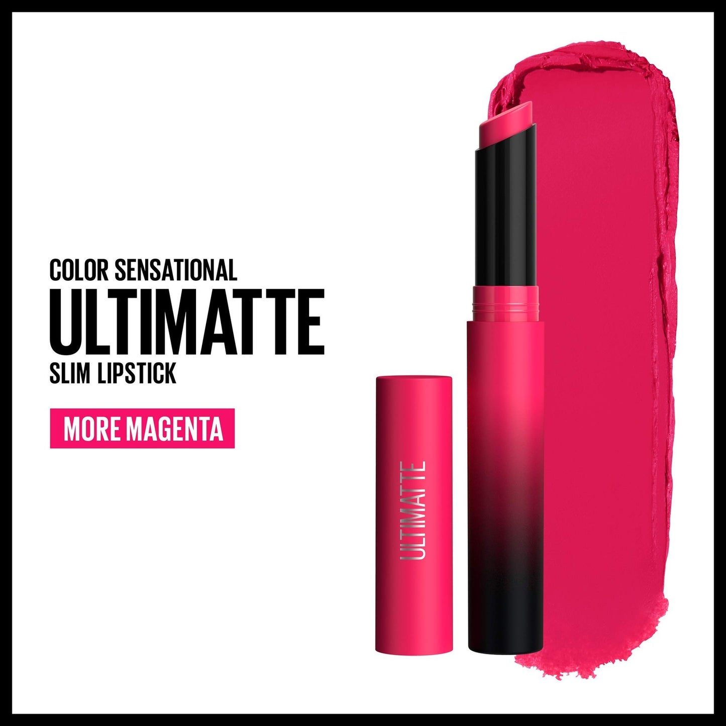 3 Pack - Maybelline Color Sensational Ultimatte Matte Lipstick 309 More Magenta
