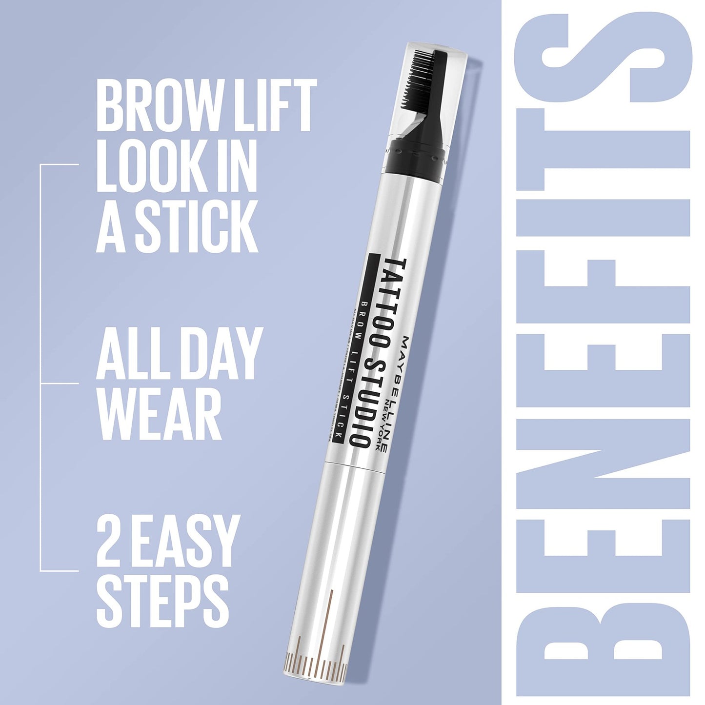 3 PACK - Maybelline New York Tattoo Studio Brow Lift Stick - 255 Soft Brown