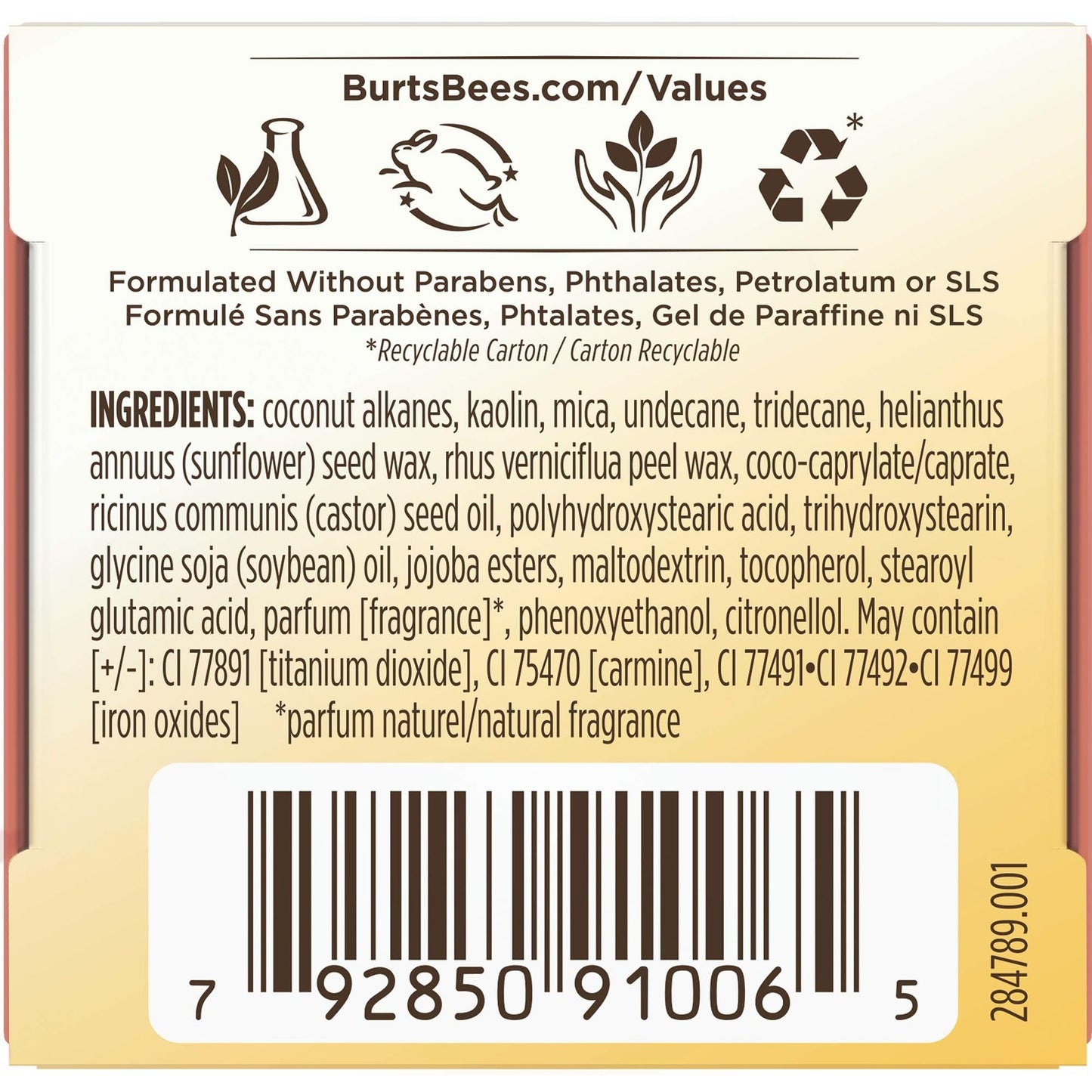 NIP Burt's Bees Color Nurture Cream Blush - 1270 Guava Meringue