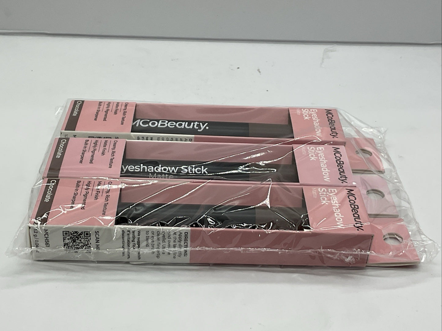 3 PACK - MCoBeauty Eyeshadow Stick Matte - Chocolate