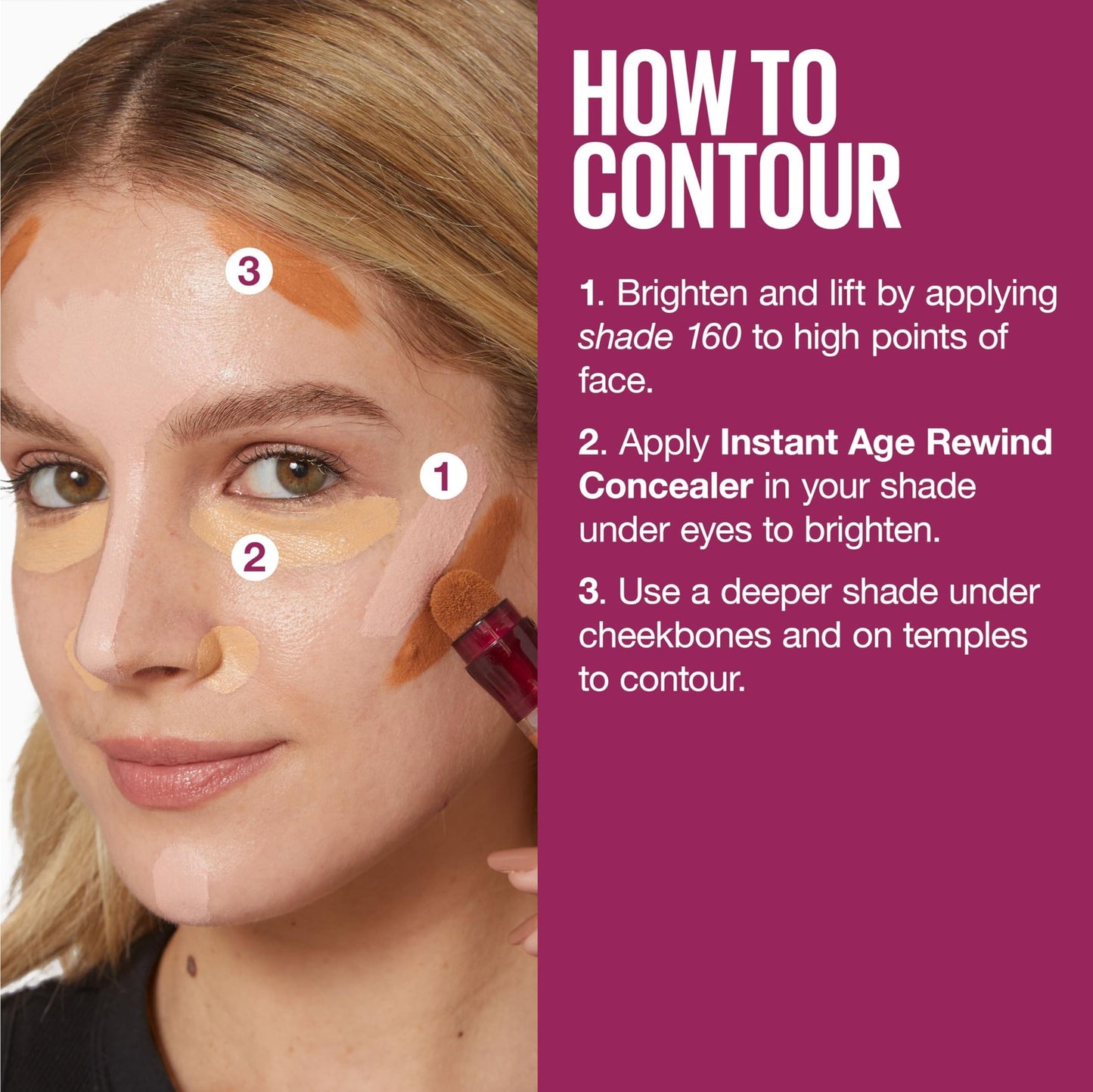 Maybelline Instant Age Rewind Eraser, Multi-Use Concealer, 121, Pack of 2