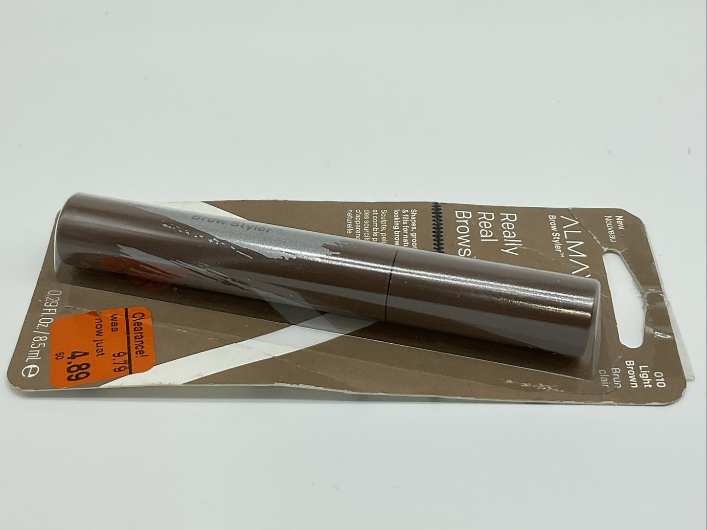 Almay Really Real Brows Eyebrow Mascara 0.29oz - 010 Light Brown