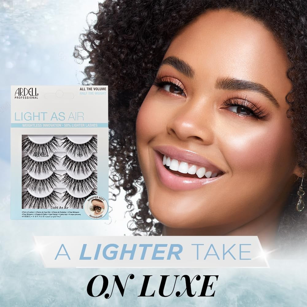 Ardell Lashes Light As Air 4 Pairs Weightless Lashes - 523