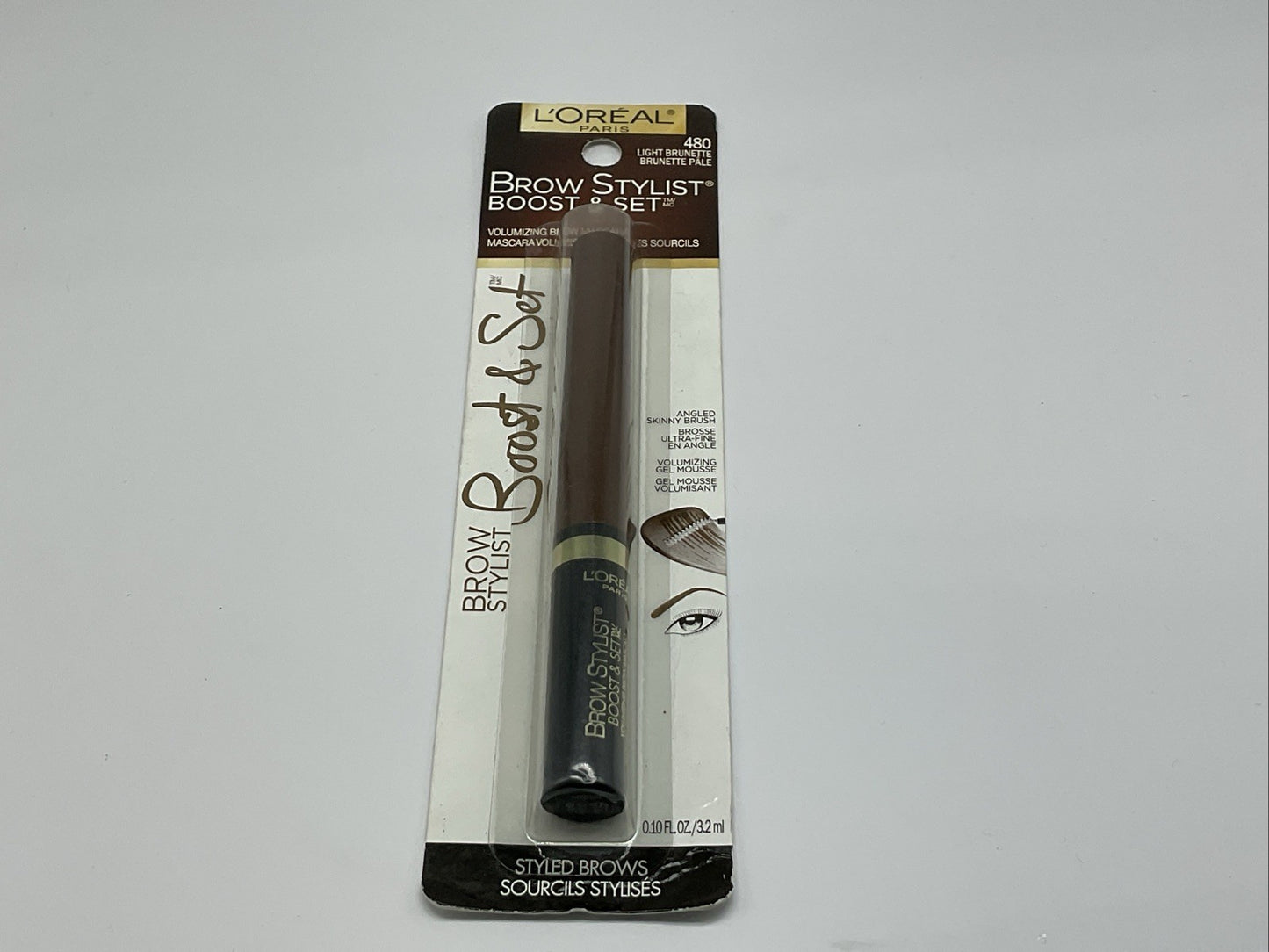 L’Oréal Brow Stylist Volumizing Brow Mascara - 480 Light Brunette - Single
