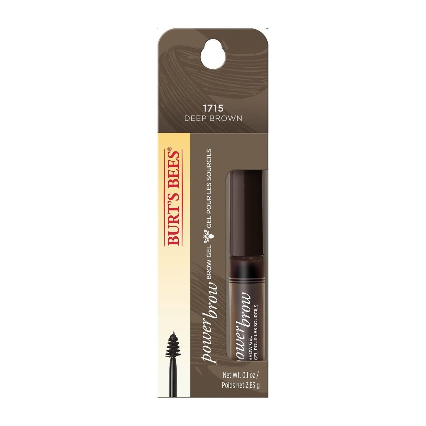 Burt's Bees Power Brow Eyebrow Gel - 1715 Deep Brown