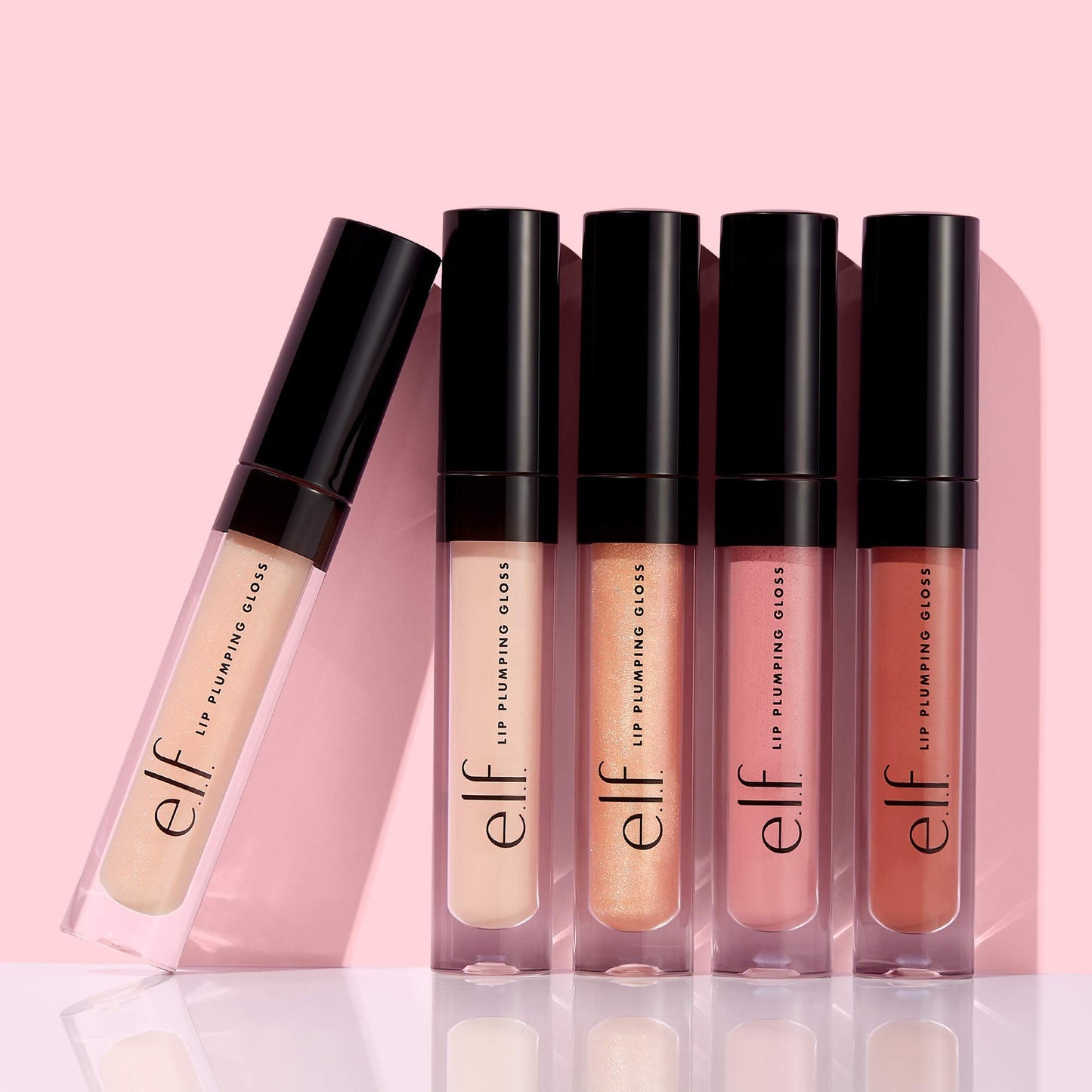 2 PACK - e.l.f. Lip Plumping Gloss High-Shine Sheer Color - PINK COSMO
