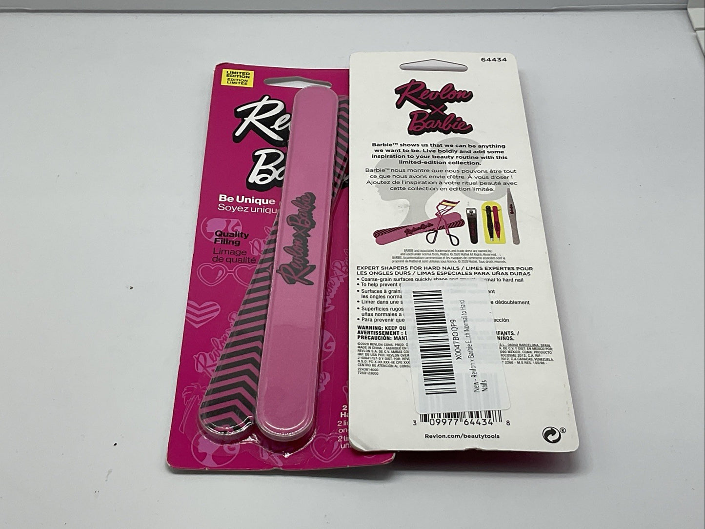 Revlon x Barbie Nail File for Hard Nails - Quality Filing - Set Of 2