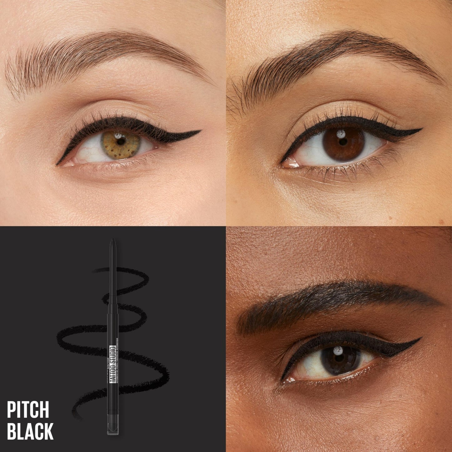Maybelline Tattoo Studio Mechanical Gel Pencil Eyeliner - 010 Pitch Black