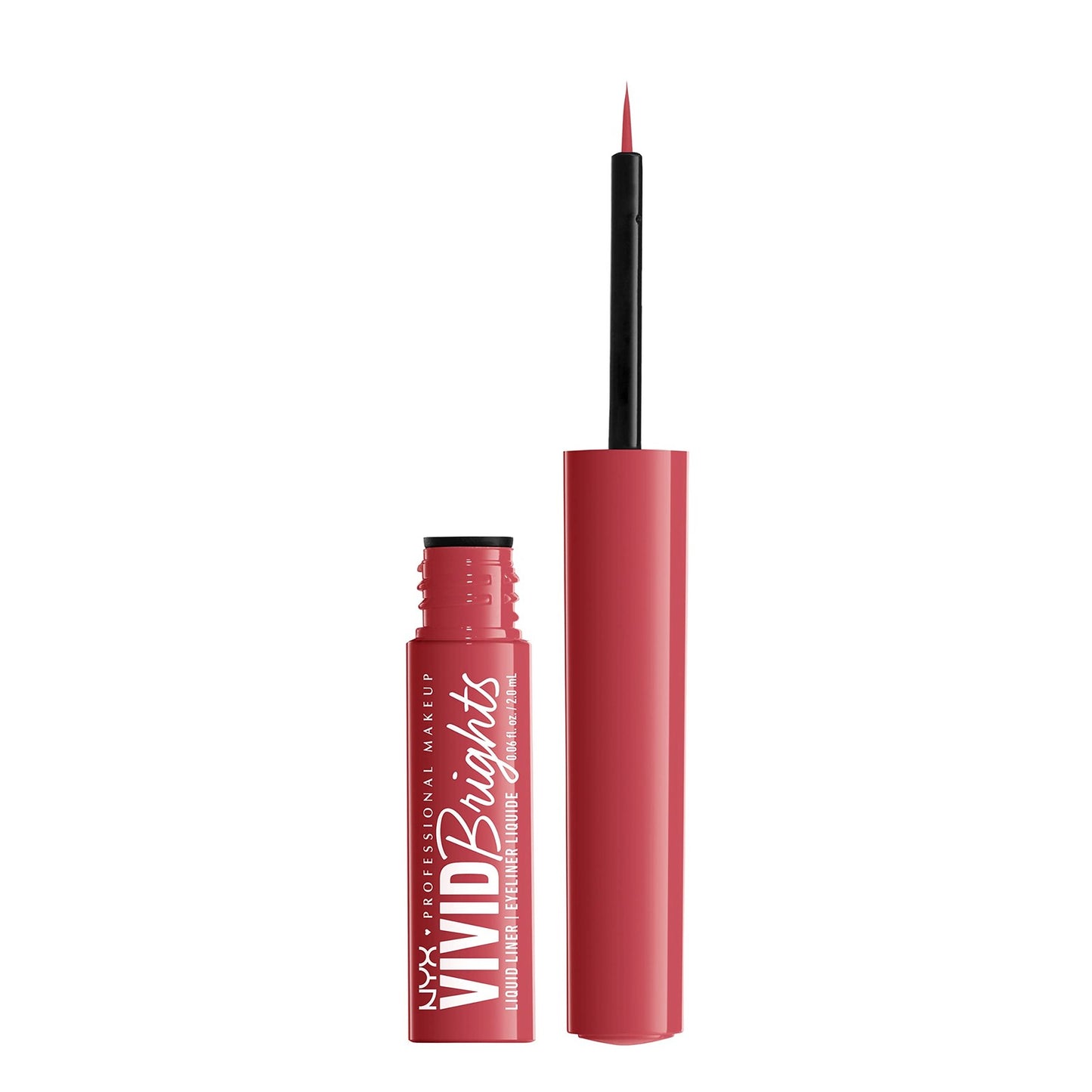 2 PACK - NYX Vivid Brights Matte Liquid Eyeliner - VBLL04 On Red