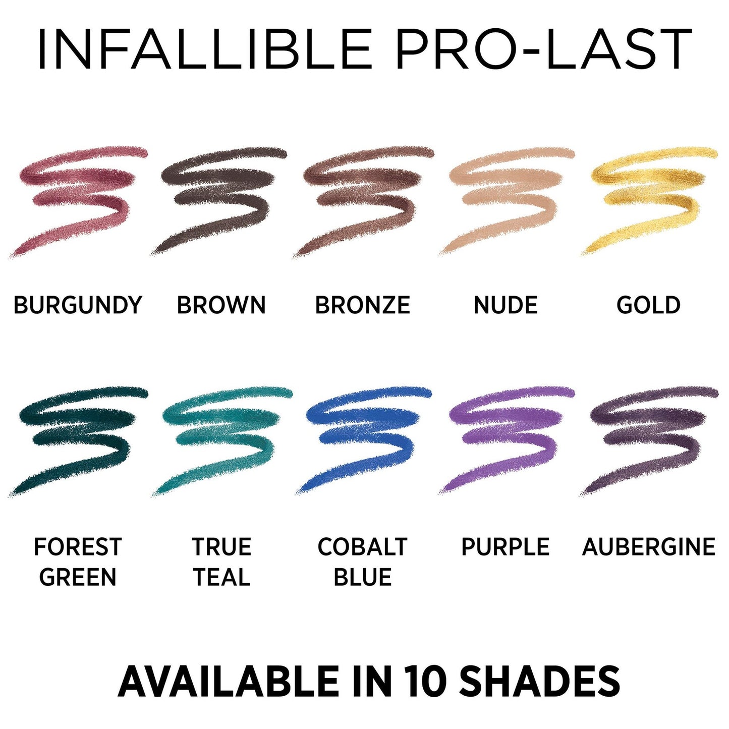 L'Oreal Paris Makeup Infallible Pro-Last Pencil Eyeliner, Waterproof and Smudge-