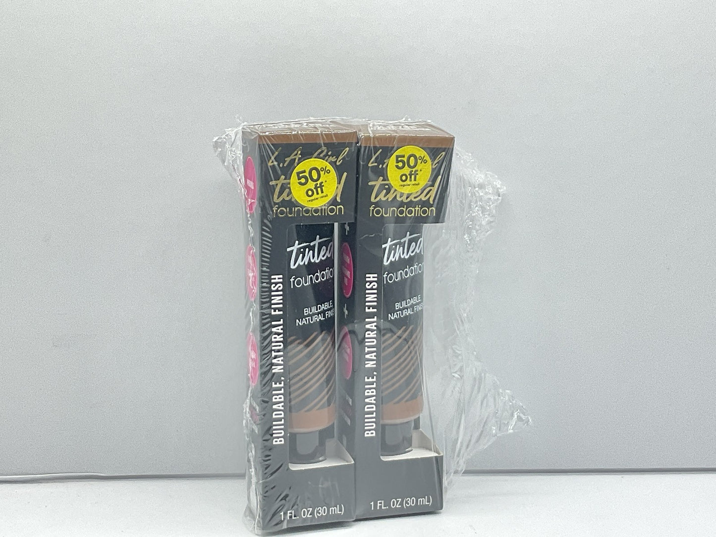 2 PACK - L.A. Girl Tinted Foundation Warm Sienna GLM768