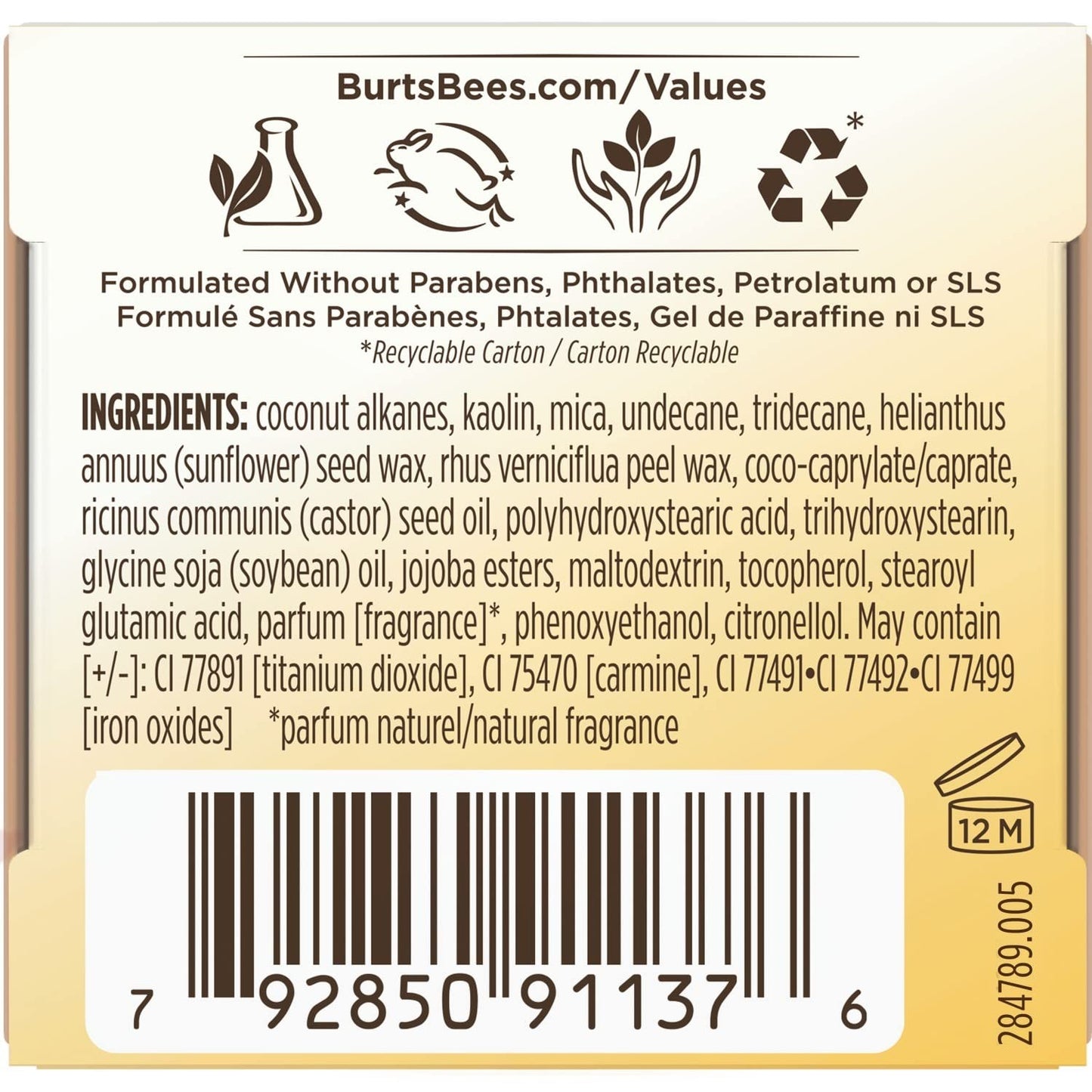 Burt's Bees Carmel Buttercream Cream Eyeshadow - 1535