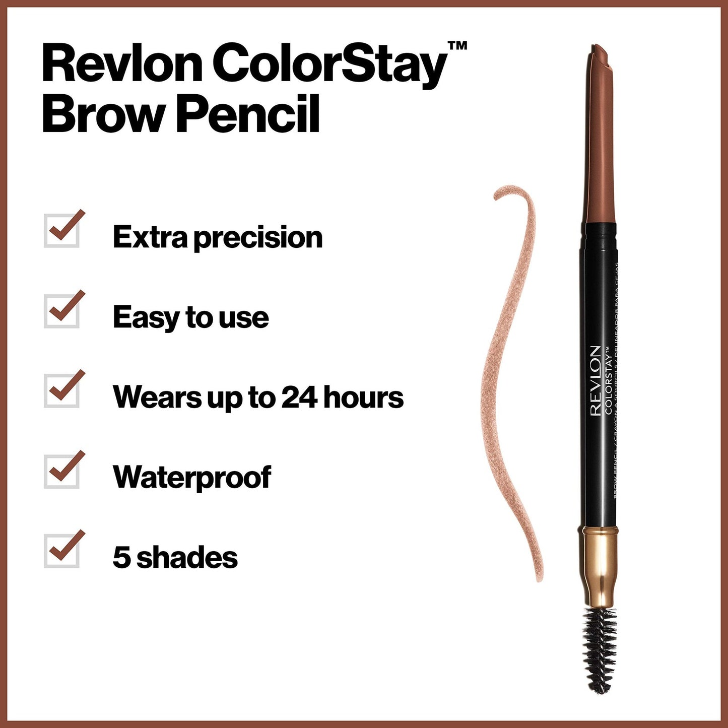 2 Pack - Revlon ColorStay Waterproof Brow Pencil - 215 Auburn