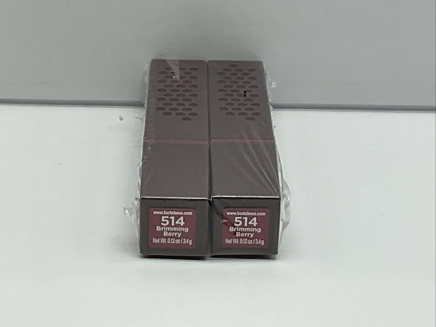 2 PACK - Burt's Bees 100% Natural Lipstick Shade - 514 Brimming Berry