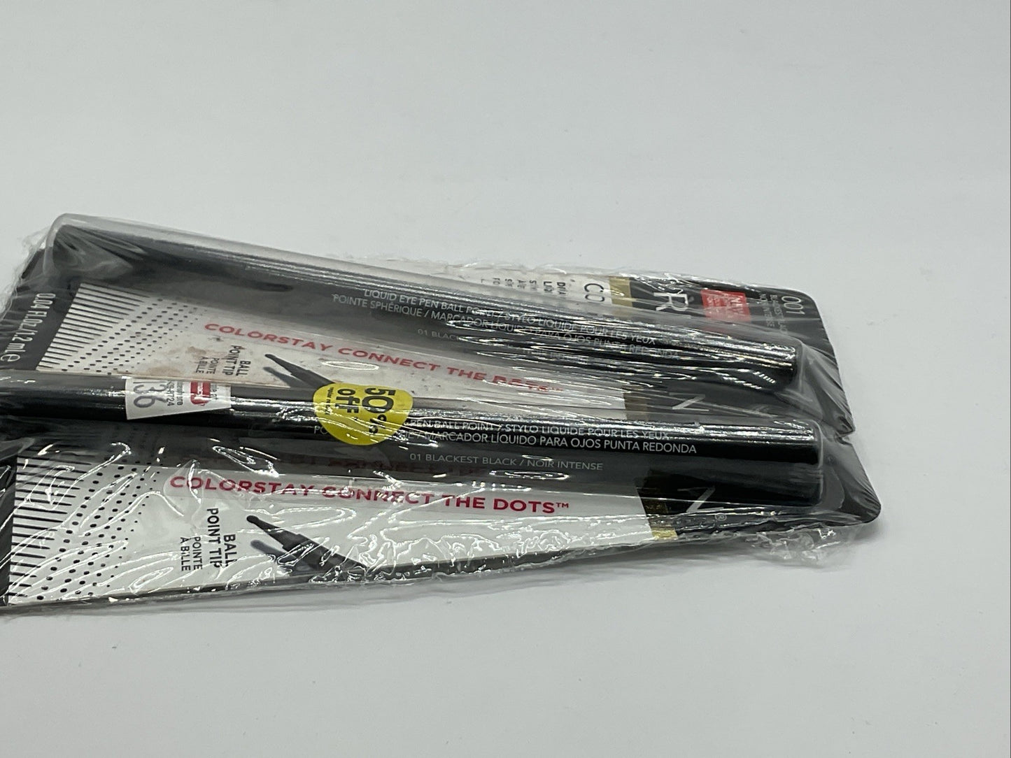 2 PACK - Revlon ColorStay Liquid Eye Pen - 001 Blackest Black