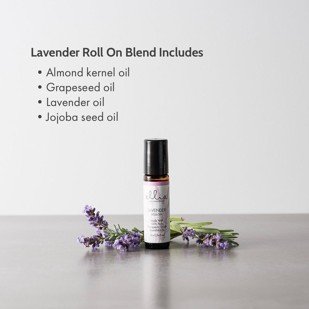 Ellia Lavender Essential Oil Roll-On | 10ml 100% Pure Therapeutic Grade