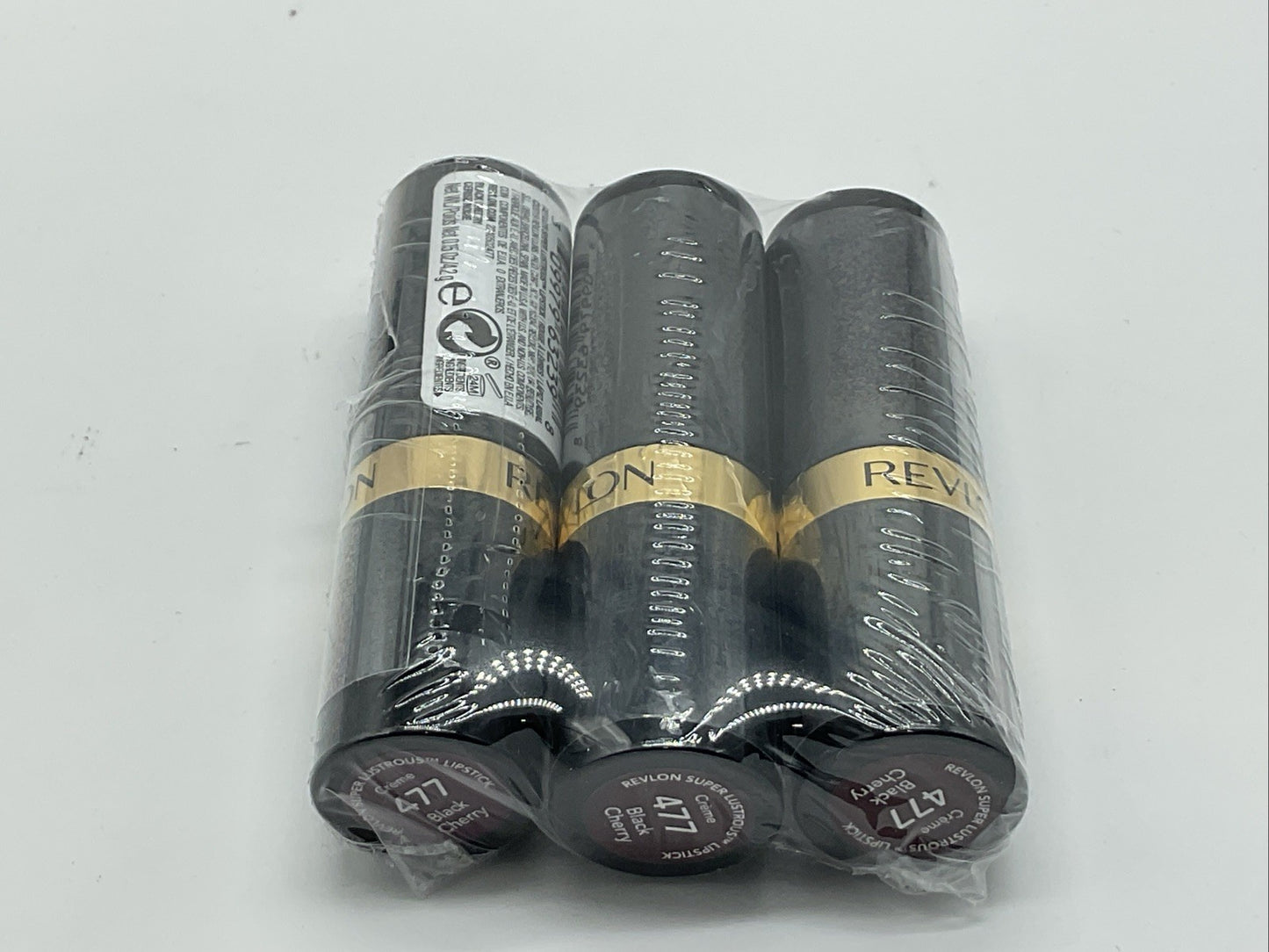 3 Pack - Revlon Super Lustrous Crème Lipstick - 477 Black Cherry