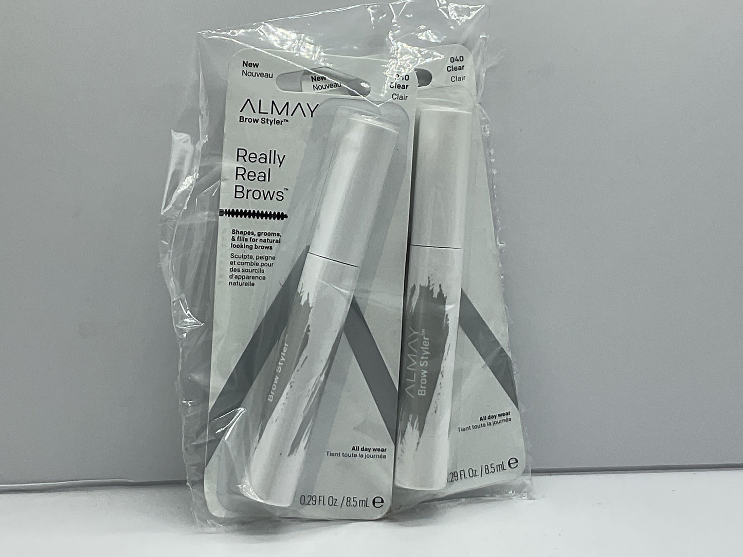 2 Pack - Almay Really Real Brows Brow Styler, 040 Clear