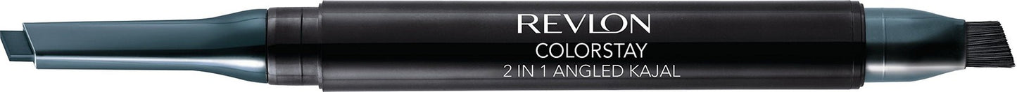 3 PACK - Revlon Colorstay 2 In 1 Kajal Waterproof Eyeliner ~ Evergreen 103