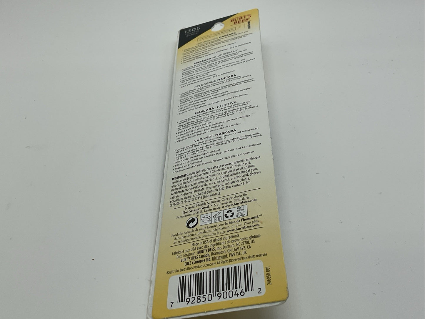 Burt’s Bees 100% Natural Nourishing Mascara - 1305 Classic Black